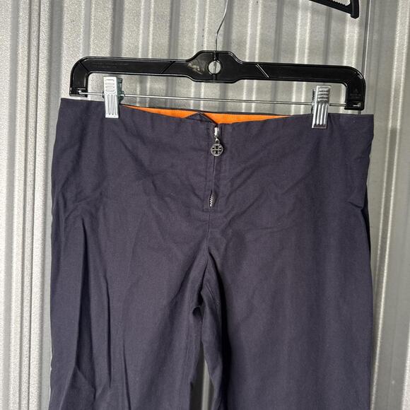 Tory burch navy blue low waisted flared pants size 2 - Picture 2 of 5